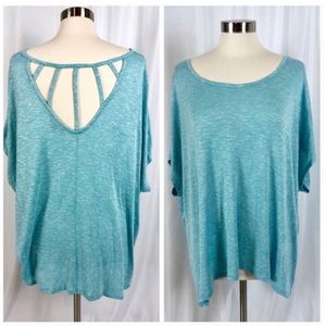 Lane Bryant Active Cap Sleeve Workout Shirt Sz 22/24